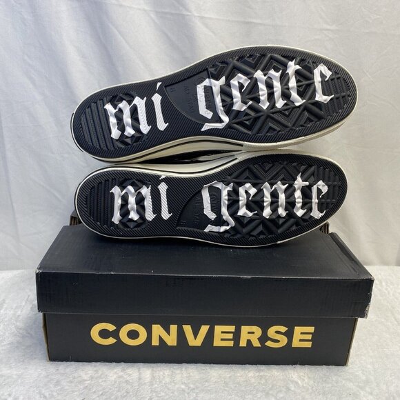 Converse Chuck 70 Hi "MiGente" Hi-Top Sneakers Black Unisex Lace-Up New171572C - Picture 2 of 16